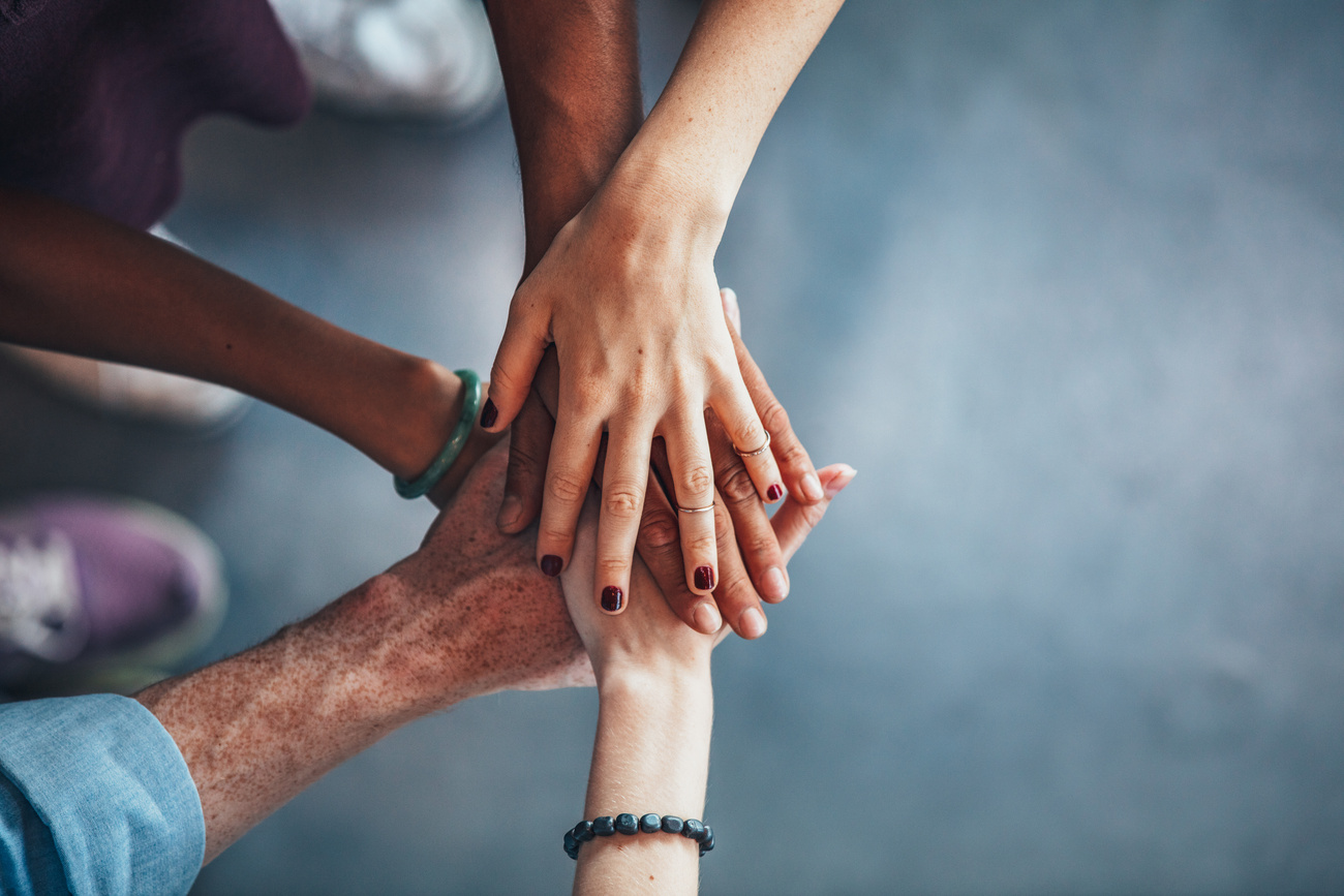 Hands Showing Unity and Teamwork